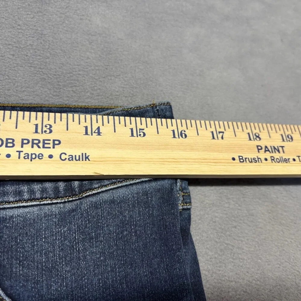 SPANX Jeans Size XL Pull On Jeggings Skinny Denim Stretch Raw‎ Hem Distressed